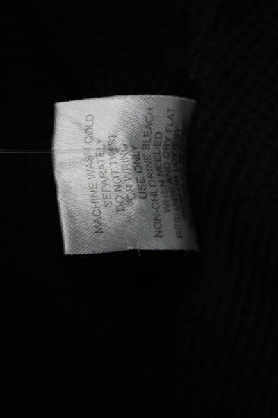 six/fifty Womens Basic Button-Up Long Sleeve Black Stars Round Neck Size S