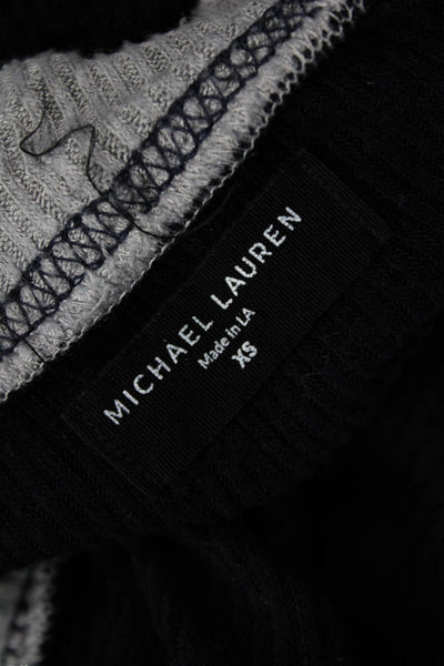 Michael Lauren Unisex Cardigan Black V Neck Long Sleeve Button Size XS