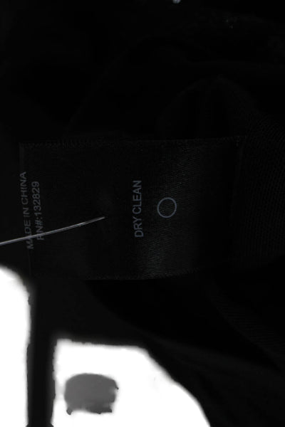 Michael Costello x Revolve Women Mini Shift Dress Black Square Neck Size L