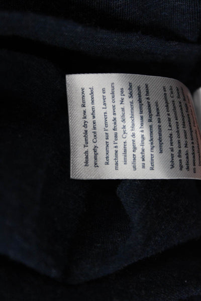 Faherty Mens Dark Blue Long Sleeve Crewneck T-Shirt Size M