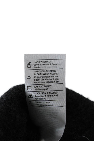 Vince Womens Dark Gray Collared Overcoat Long Sleeve Size XS