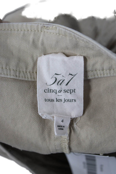 Cinq à Sept Unisex Cargo Jogger Pants Beige Size 4