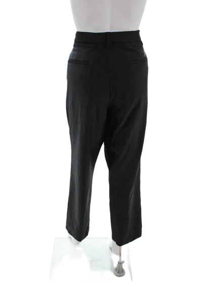 Adidas Mens Ankle Cropped Black Polyester Blend Pants Size 38