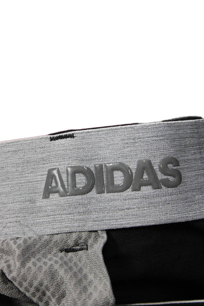 Adidas Mens Ankle Cropped Black Polyester Blend Pants Size 38