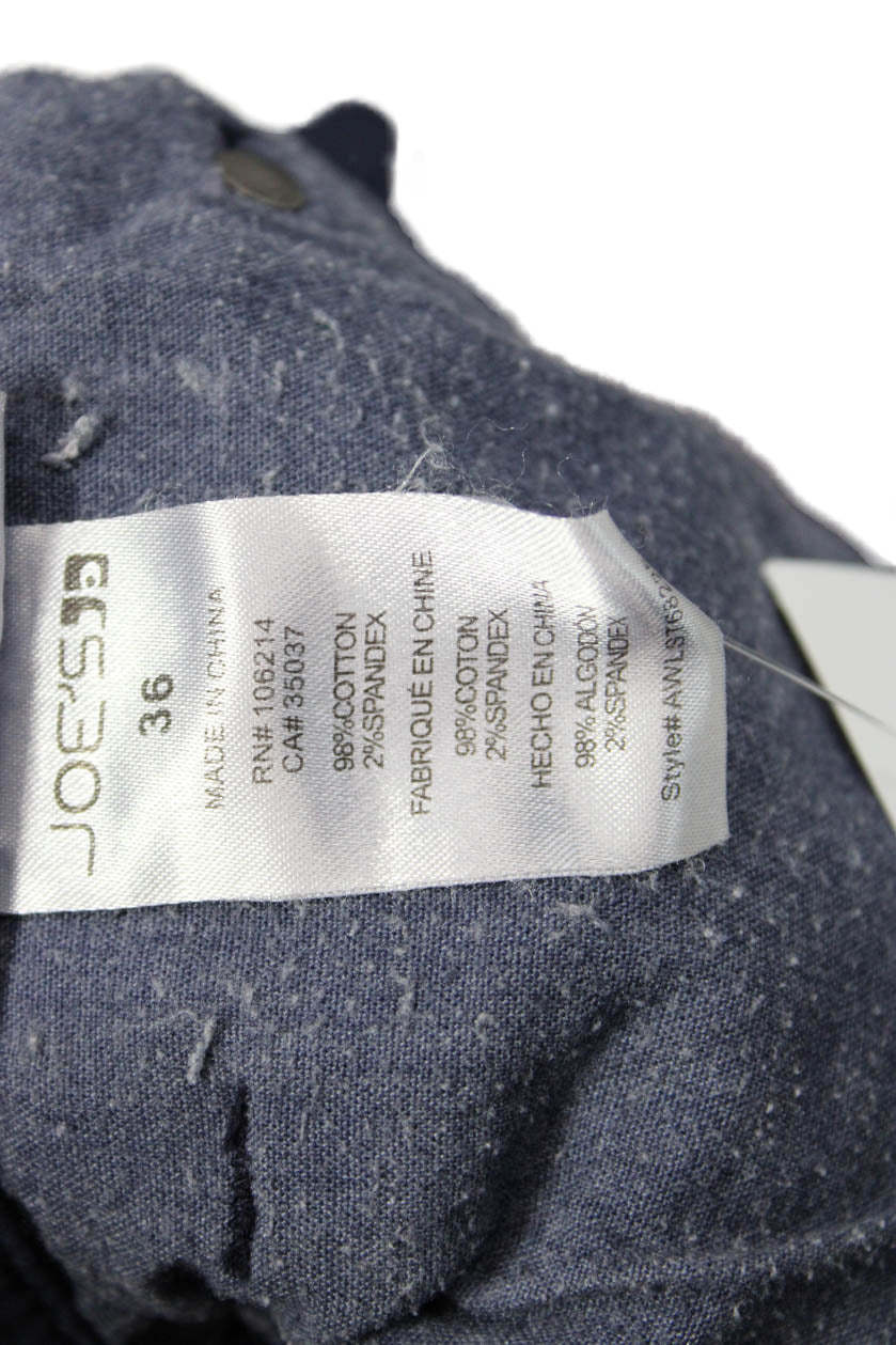 Joes Mens Cropped Dark Blue High Rise Pants Size 36