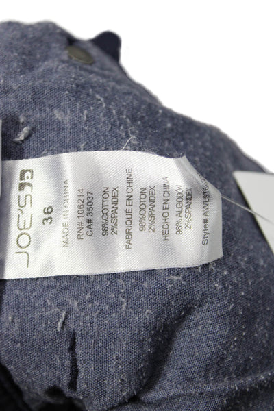Joes Mens Cropped Dark Blue High Rise Pants Size 36