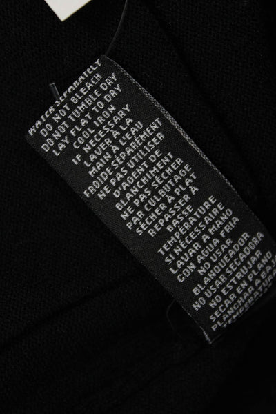 Metric Knits Unisex Cardigan Black Long Sleeve Size L