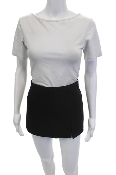 Amanda Uprichard Womens Mini Straight Pencil Skort Black Size S