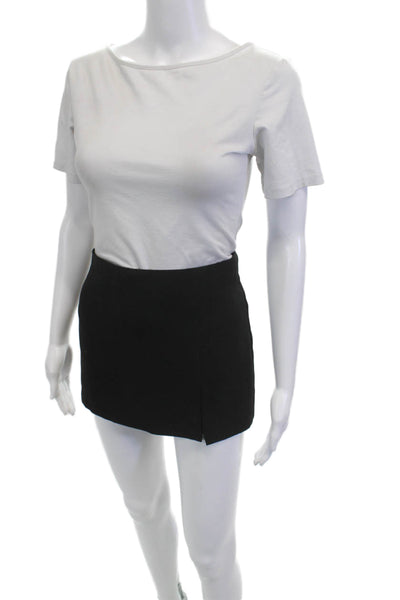 Amanda Uprichard Womens Mini Straight Pencil Skort Black Size S