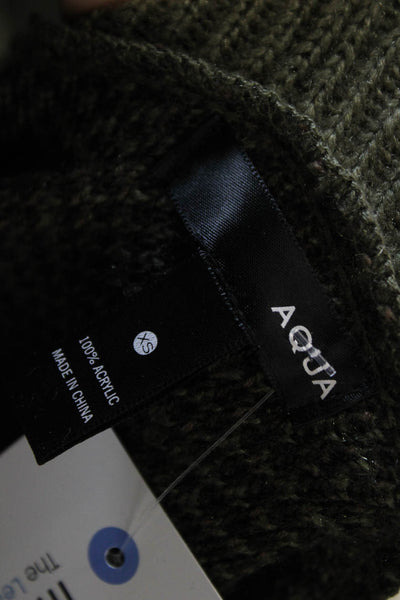 Aqua Unisex Cardigan Green Camouflage Acrylic Long Sleeve Army Size XS