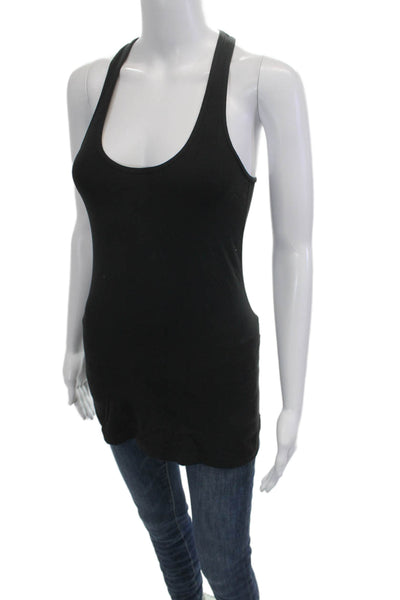 Lululemon Women Basic Tank Black Polyester Round Neck Sleeveless Size S