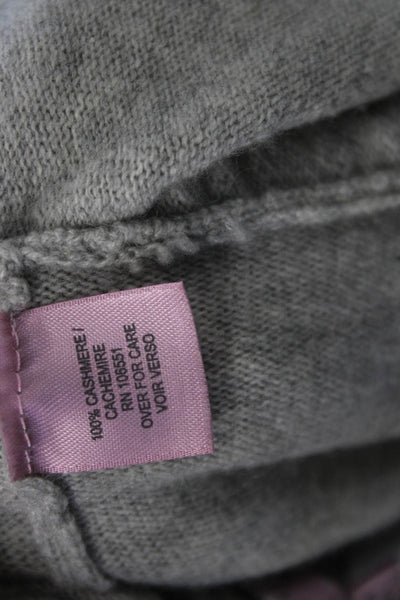 Calypso Saint Barth Unisex Gray Cashmere Cardigan 3/4 Sleeve Size L
