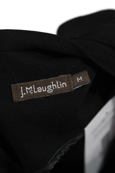 J. Mclaughlin Women Shift Dress Black Sleeveless Mock Neck Knee Length Size M