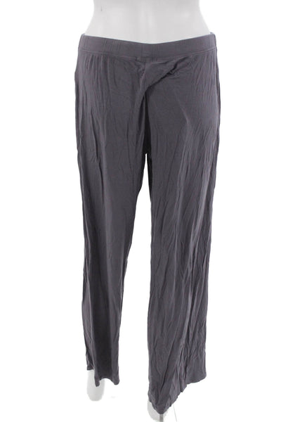 Fleur't Unisex Sweatpants Dark Gray Rayon Spandex Drawstring Bohemian Size M