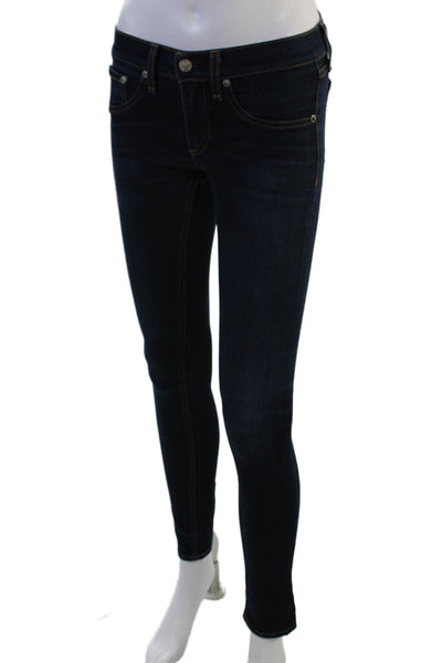 Rag & Bone Jean Womens Dark Blue Skinny Ankle Jeans Size 24