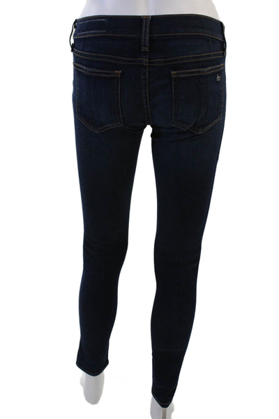 Rag & Bone Jean Womens Dark Blue Skinny Ankle Jeans Size 24