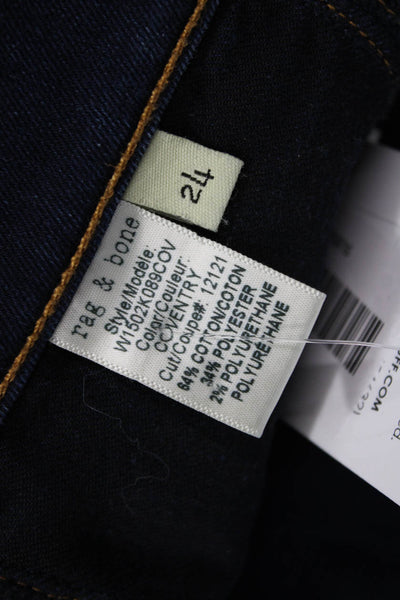 Rag & Bone Jean Womens Dark Blue Skinny Ankle Jeans Size 24