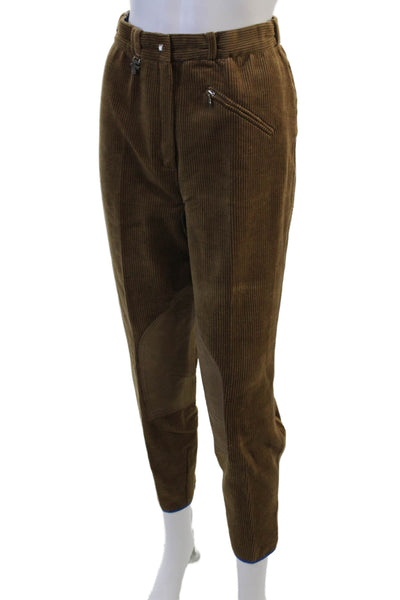 Georg Schumacher Mens Cropped Ankle Striped Brown Pants Size 80cm