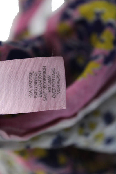 Calypso Saint Barth Unisex Pink Floral Drawstring Viscose Shorts Size S