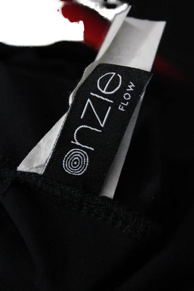 ONZIE Womens Ankle Moon Graphic Black Nylon Blend Leggings Size S