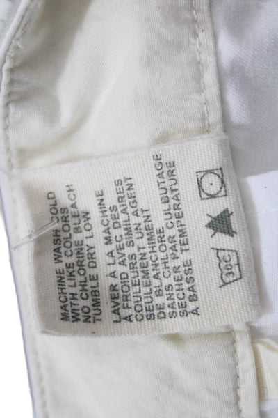 S1/24 Womens Cropped Ankle Chino Pants White Petite Size 0