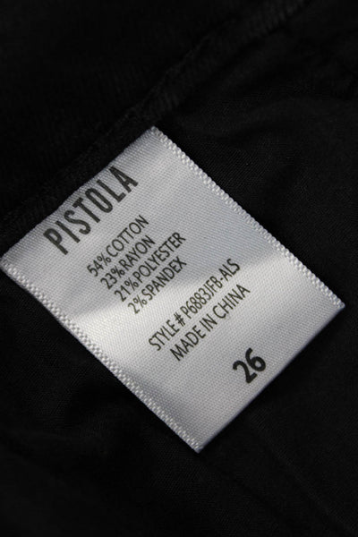 Pistola Womens Ankle Skinny Black Jeans Mid Rise Size 26