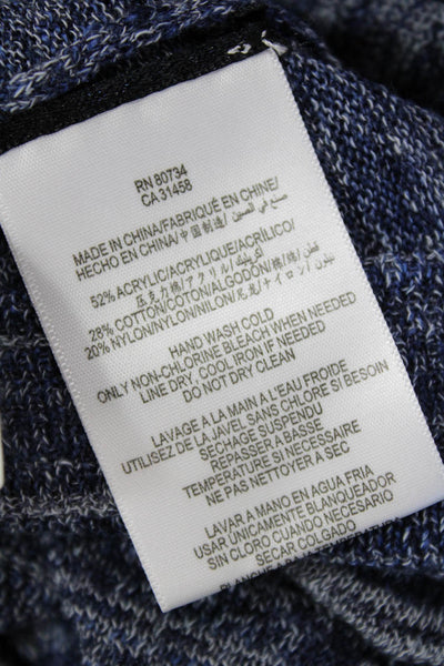 BCBGMAXAZRIA Unisex Pullover Navy Striped Crewneck Size S