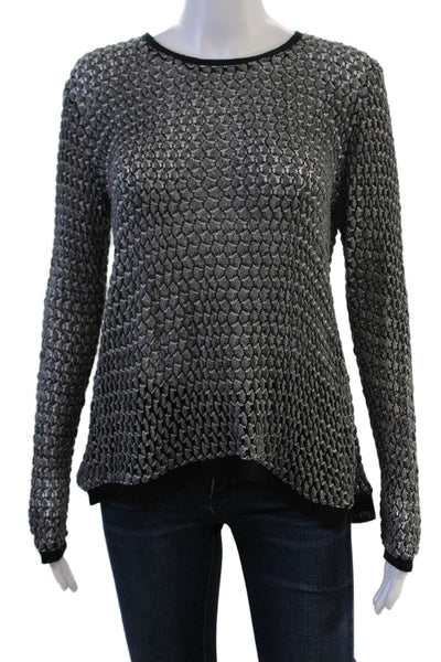 Generation Love Unisex Black Geometric Crewneck Pullover Size XS