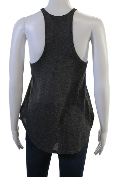 Project Social T Women Dark Gray Basic Sleeveless Tank Round Neck Size XS