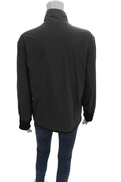 Yosemite Women Windbreaker Jacket Black Zip High Neck Long Sleeve Size 1