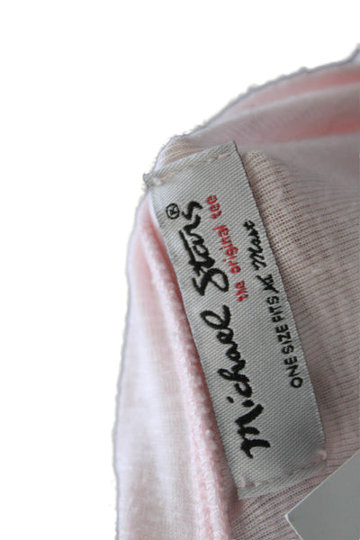 Michael Stars Unisex Pink V-Neck Cardigan Sweater Long Sleeve Size One Size