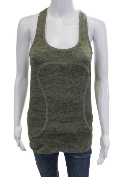 Lululemon Womens Green Basic Sleeveless Tank Polyester Size 8