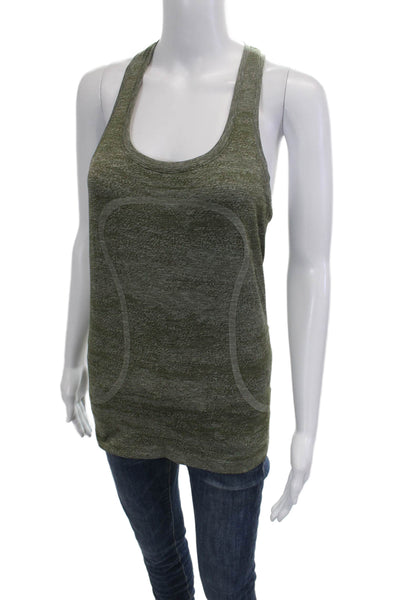Lululemon Womens Green Basic Sleeveless Tank Polyester Size 8
