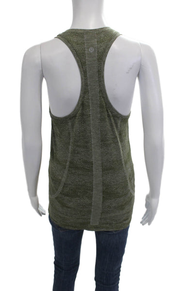 Lululemon Womens Green Basic Sleeveless Tank Polyester Size 8