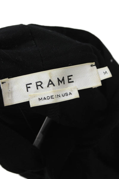 Frame Women Black High Neck Tie Sleeveless Viscose Tank Designer Size M