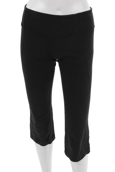 Lululemon Womens Capri Leggings Black Nylon Blend Size 6
