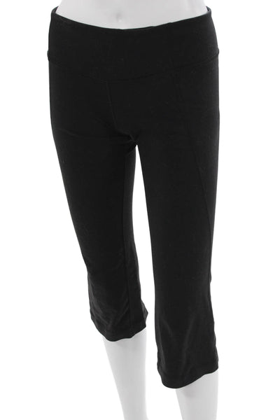 Lululemon Womens Capri Leggings Black Nylon Blend Size 6