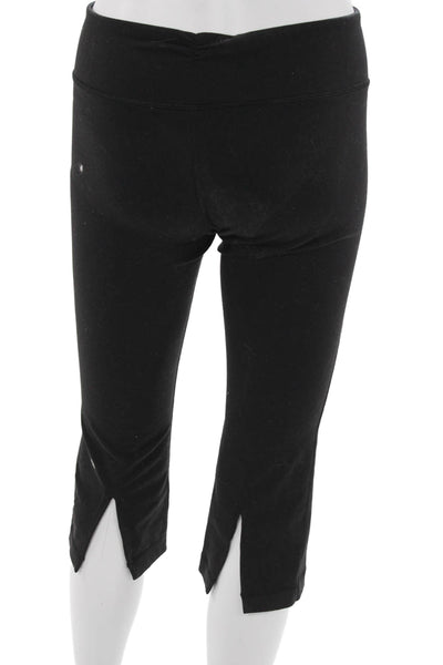 Lululemon Womens Capri Leggings Black Nylon Blend Size 6