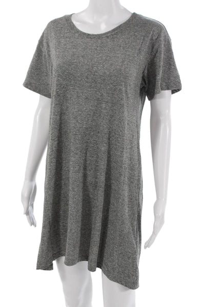 Current/Elliott Womens Gray T-Shirt Dress Short Sleeve Round Neck Size 2