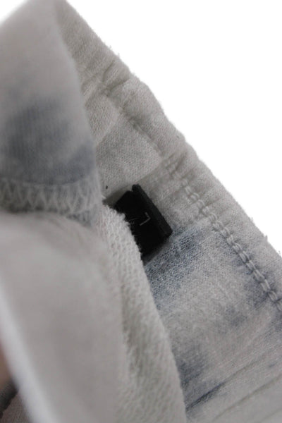 Monrow Unisex White Grunge Sweatpants Size L