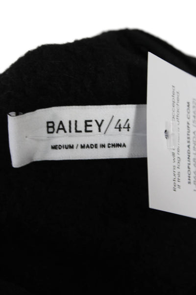 Bailey 44 Unisex Full Zip Pullover V-Neck Black Sweater Size M