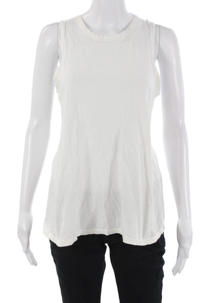 Standard James Perse Womens Basic Tank White Cotton Blend Size 2