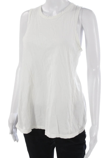 Standard James Perse Womens Basic Tank White Cotton Blend Size 2