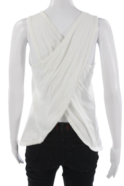 Standard James Perse Womens Basic Tank White Cotton Blend Size 2