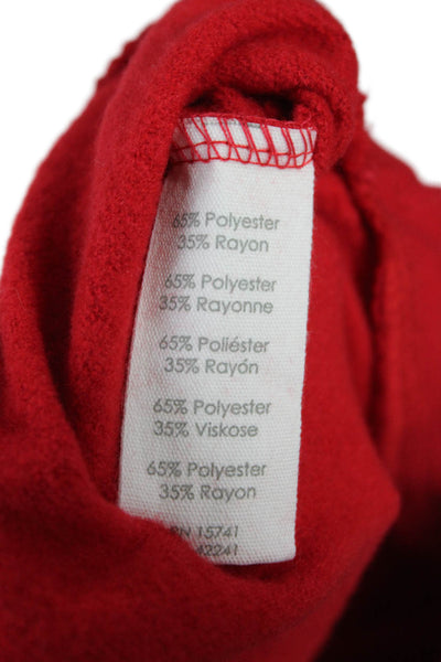PJ Salvage Womens Long Sleeve Crew Neck Grateful Pajama Sweater Red Size Small