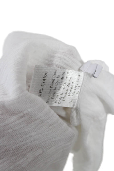 Wilt Womens Basic White Cotton Crew Neck Short Sleeve T-Shirt Size M