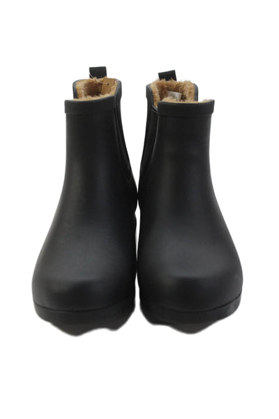 Chooka Womens Waterproof Delridge Chelsea Ankle Rain Boots Black Size 9
