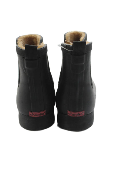 Chooka Womens Waterproof Delridge Chelsea Ankle Rain Boots Black Size 9