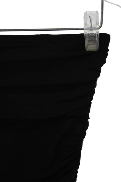 Katie J Childrens Girls Ruched Body Con Dress Black Size Extra Small