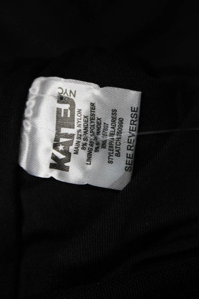 Katie J Childrens Girls Ruched Body Con Dress Black Size Extra Small